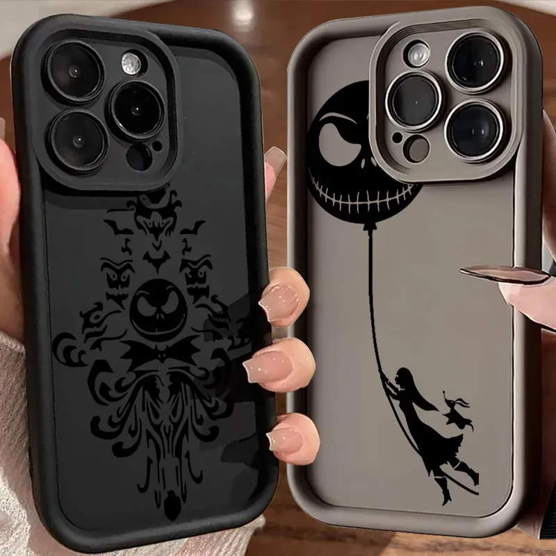 

The Nightmare Before Christmas Jack Skellington Soft Case For iPhone 17 11 15 16 13 Pro Max 14 Plus 12 Pro 16E 17AIR Phone Cover