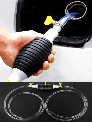 Universal Hand Gas Oil Pump Car Fuel Pump Manual Suction Pipe Gasoline Syphon Pump Auto Engines Fuel Supply System Accessories