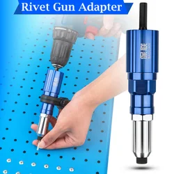 2.4mm-4.8mm Electric Rivet Gun Adapter Kit Rivet Nut Gun Drill Connector for RivetTool Insert Nut Pull Rivet Tools Accessories