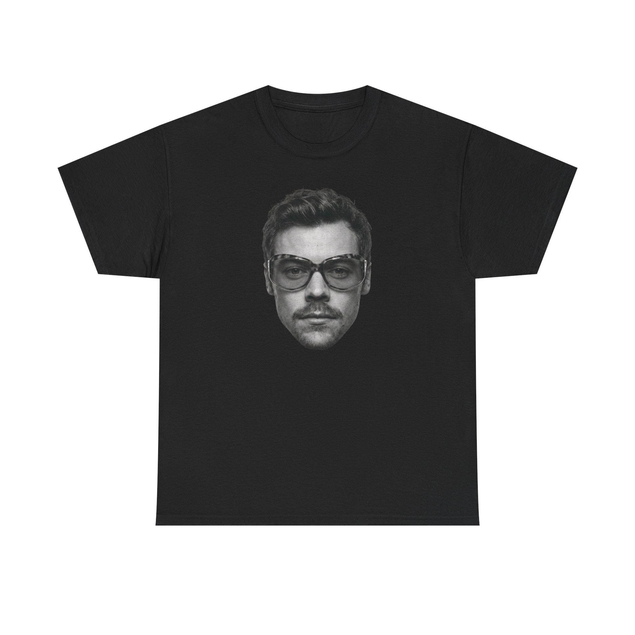 Harry Styles Brillen-T-Shirt, Vintage-Porträt-T-Shirt, 90er-Jahre Oversized-Grafik-Shirt, Pop-Musik-Konzert-Merch, Fangeschenk – Detail 4
