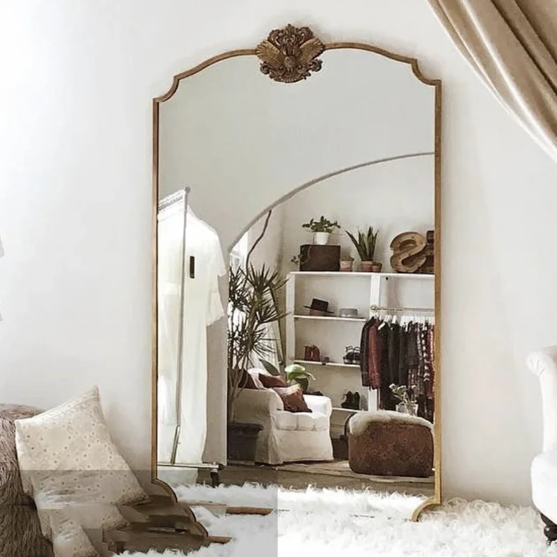 Vintage Rustic Mirror Makeup Office Shower Aesthetic Wall Mirror Aesthetic Large Decoracion Para El Hogar Decoration Home