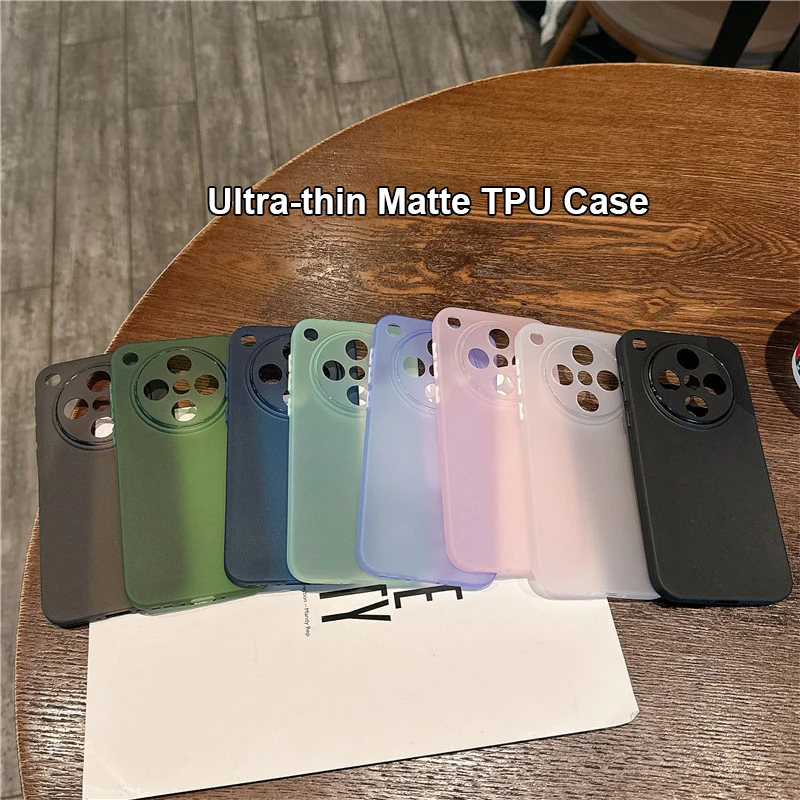 Ultradünne, matte, anti-fingerabdruckresistente TPU-Hülle für Oppo Find X9 X8 Pro Rückseite.