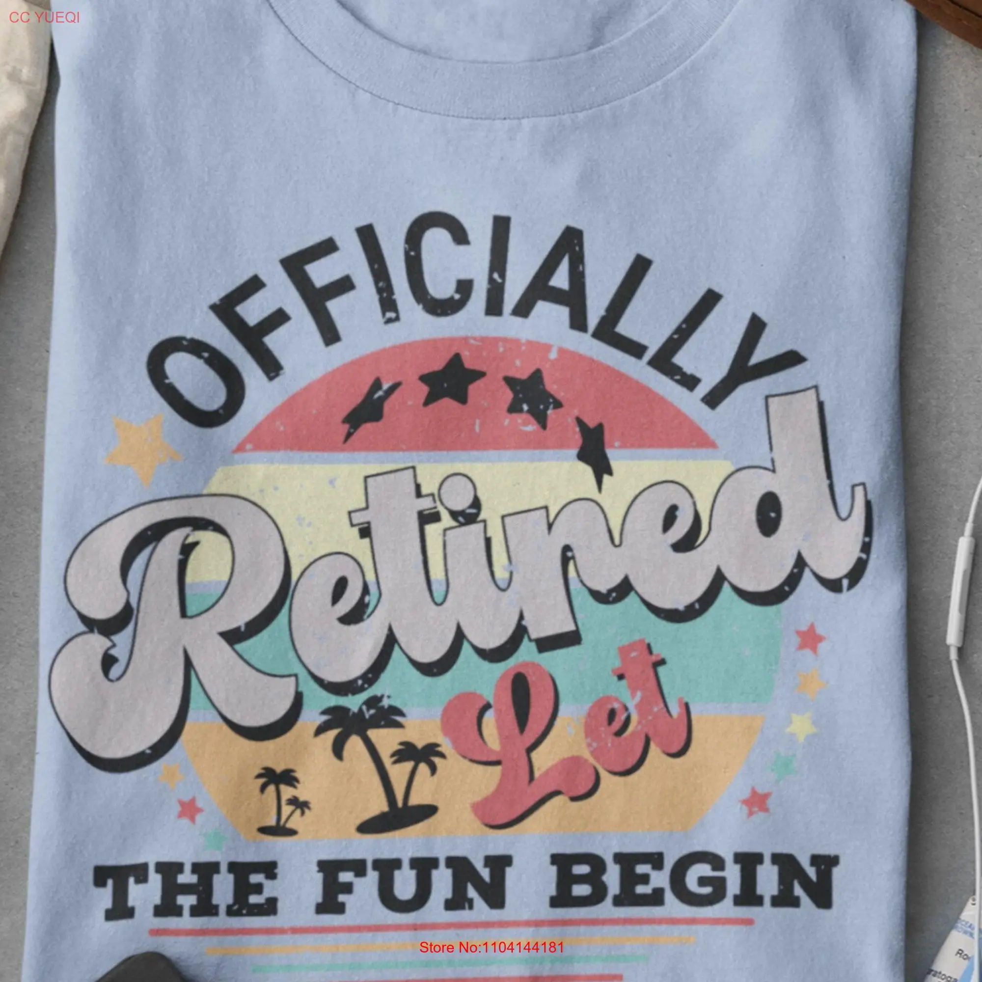 It's 5 O'clock Everywhere Retired Beach T Shirt Summer Fun Funny Retirement Officially Perfect Christmas Surprise