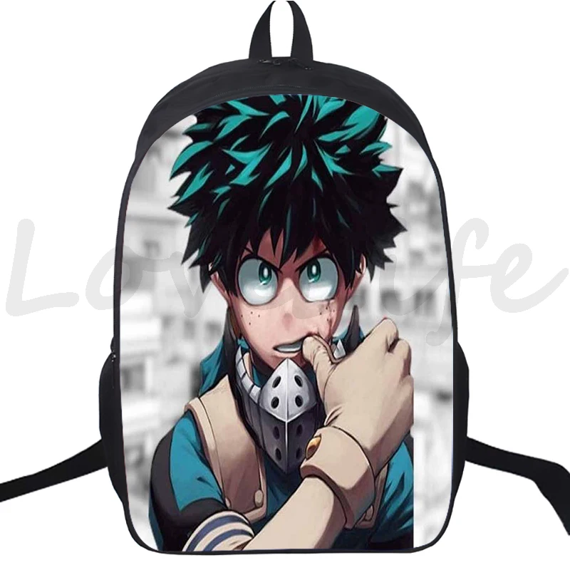 Mochila de Anime My Hero Academia, mochilas escolares para niños y niñas, Boku No Hero Academia, bolsa de viaje para adolescentes