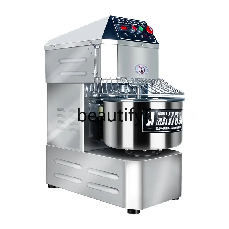 

Commercial kneading vertical stainless steel automatic stirring and beating frequency conversion double action double speed