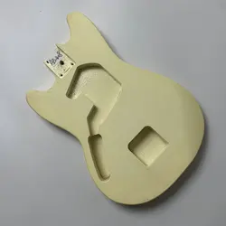 AB418 SLeft Hand Version Jaguar Electric Guitar Body Cream Color Unfinished DIY Guitar Parts for Replacement