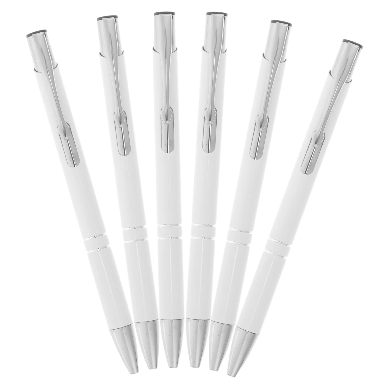 

6Pcs Metal Ballpoint Pens Retractable Smooth Writing Office School Business Gift Pens Ball Point Pen Metal School Pen