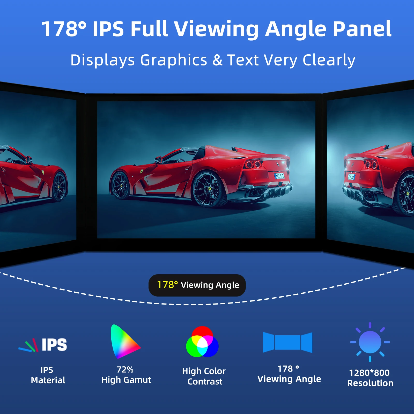 Imagem -03 - Portátil Hdmi Capacitivo Touch Screen Monitor Ips Display para Raspberry pi Plug And Play Compatível Win 10 11 1280x800 10.1