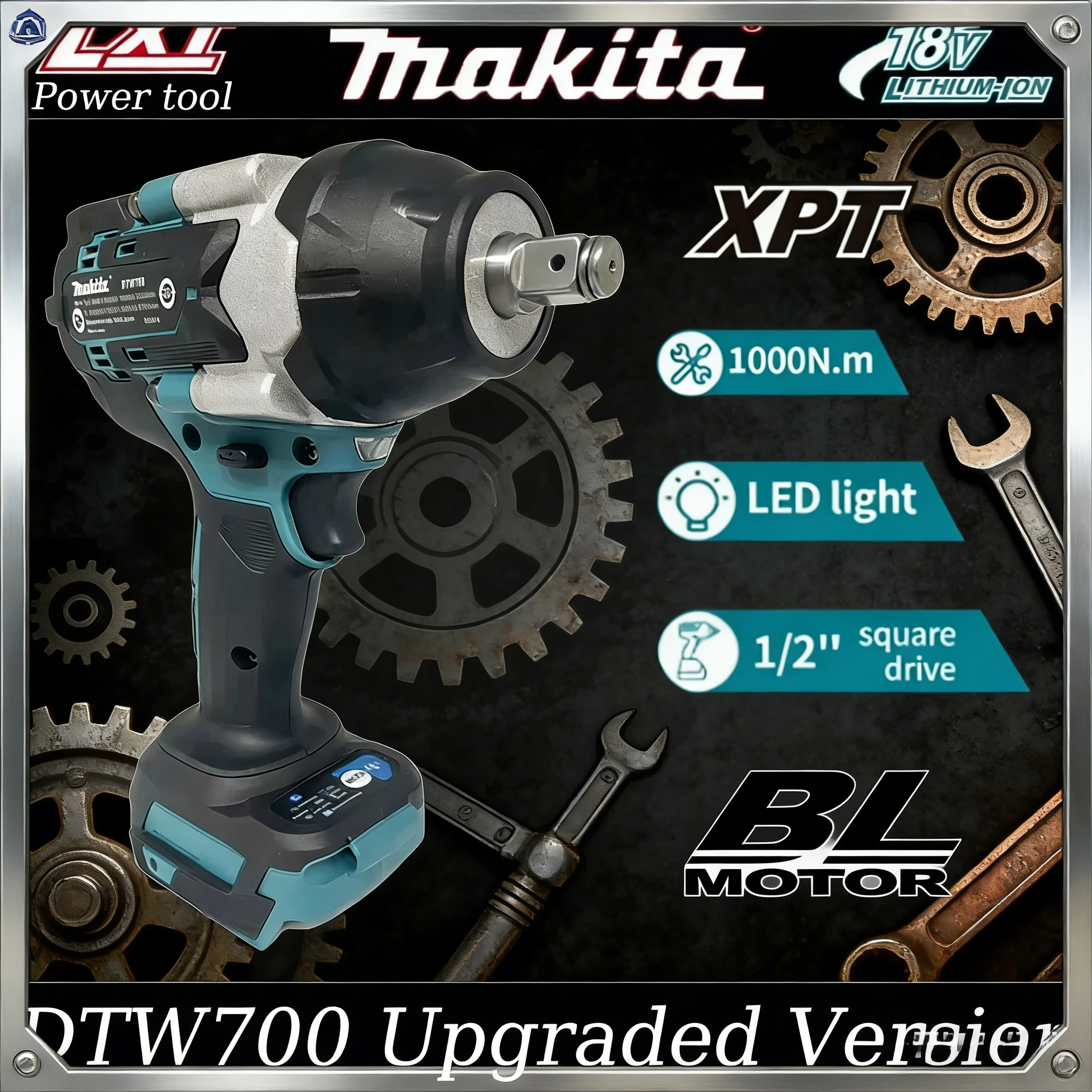 

Бесщеточный электрический гайковерт Makita DTW700, аккумуляторная дрель-шуруповерт, бесплатная доставка, высокий крутящий момент, мощный инструмент