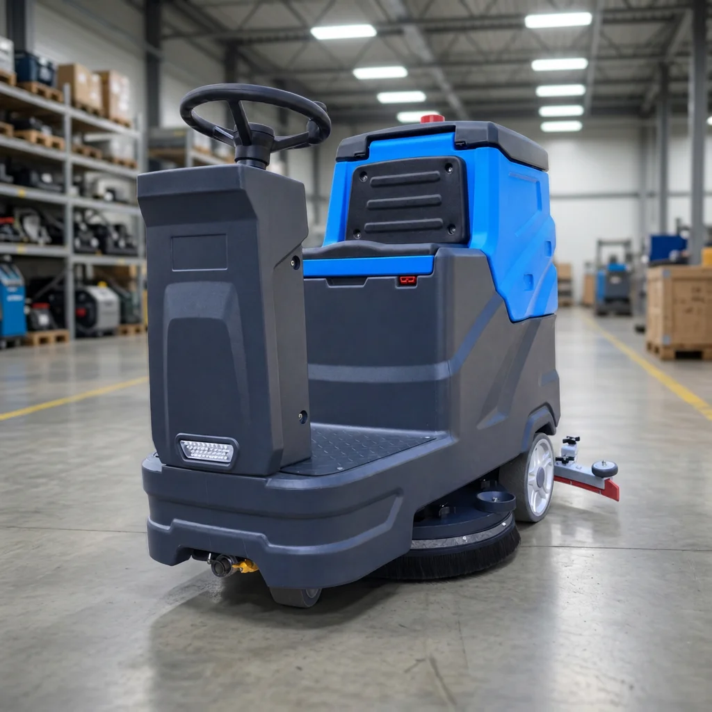 Zoyon ZY-700 Ride on Floor Scrubber 560mm Cleaning Width 3000㎡/h Commercial Floor Washing Machine