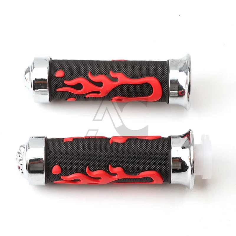 

22mm Universal Motorcycle Handlebar Colored Skeleton Rubber Handle Grip Scooter Handlebar for Harley Honda Yamaha Suzuki