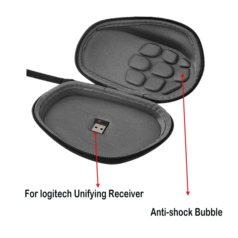 Mice Bag for Logitech MX Master 3S Advanced Wireless Mouse Travel Portable Mouse Storage Case Hard Shelll Accessories