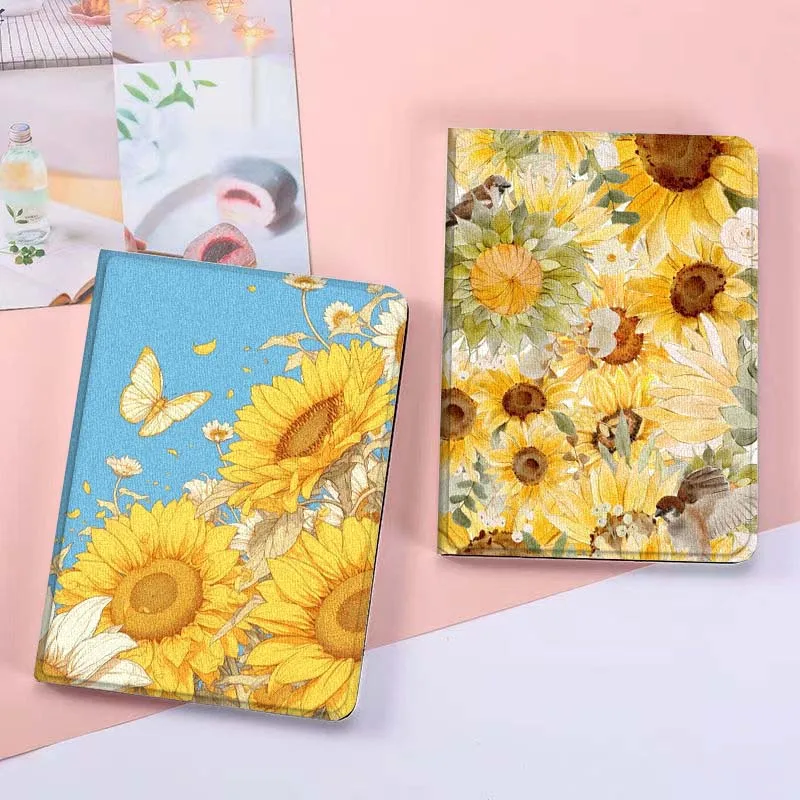 

Sunflower Illustration Pattern For Xiaomi Mi Redmi Poco Pad 2 4 5 7S 6S 6 7 8 Max Plus Ultra SE Pro K 2025 Tablet Case