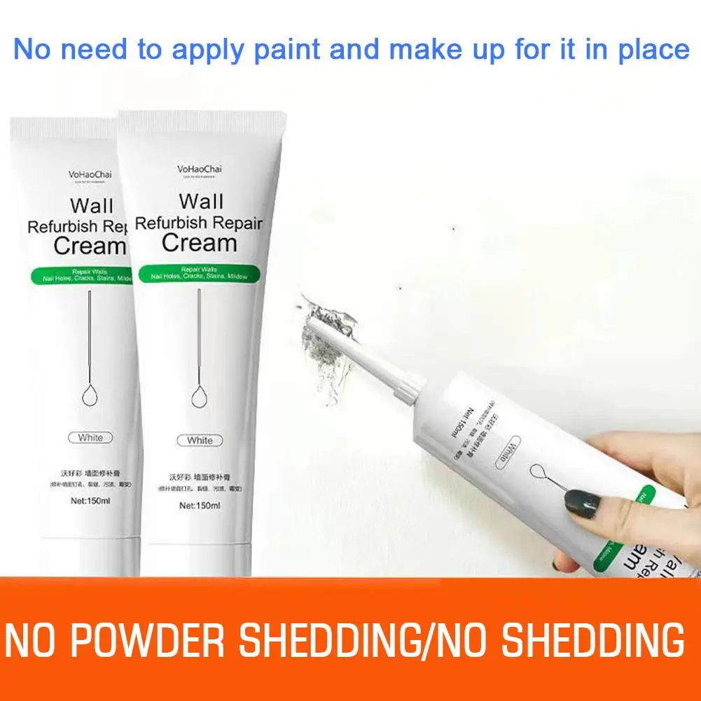 1/3Pcs Hot Sale Wall Mending Agent 100g Wall Repair Cream with Scraper Paint Valid Mouldproof Quick-Drying Patch Restore