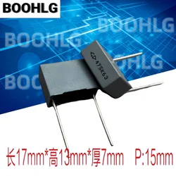 5PCS Xiamen Farah MKP C23 4.7uf 475 4u7 63v 100v 1J copper foot safety film capacitor