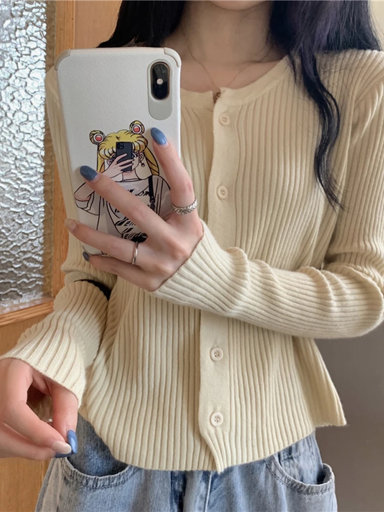 Pullover, Pullover, Strickjacken, Damen, Baumwolle, Damen, kurzärmelig, Acryl, karierter Look, normale Schule, Preppy-Uniform, akademisch, bunt