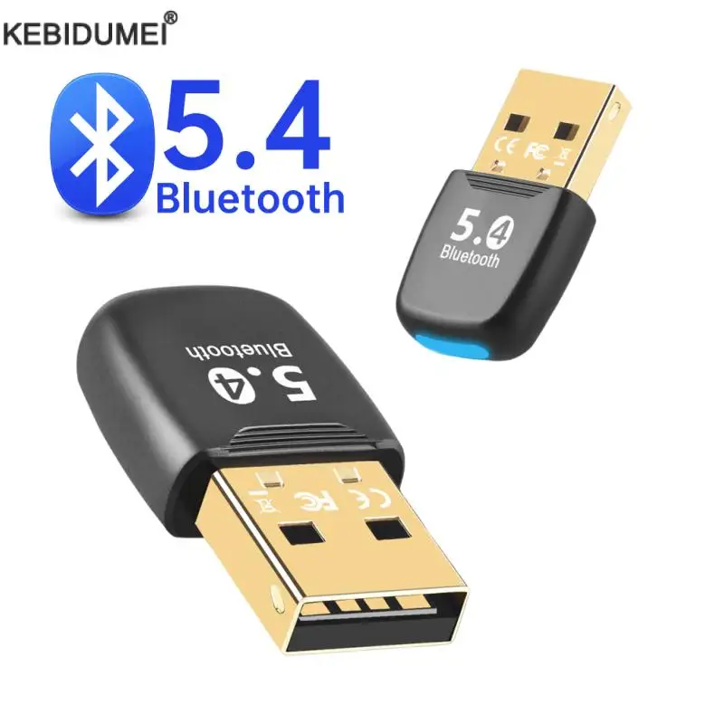 USB Bluetooth 5.4 Dongle Adapter for PC Laptop Mouse Keyboard Tablet Phone Printer Game Speaker Wireless Transmit Receiver