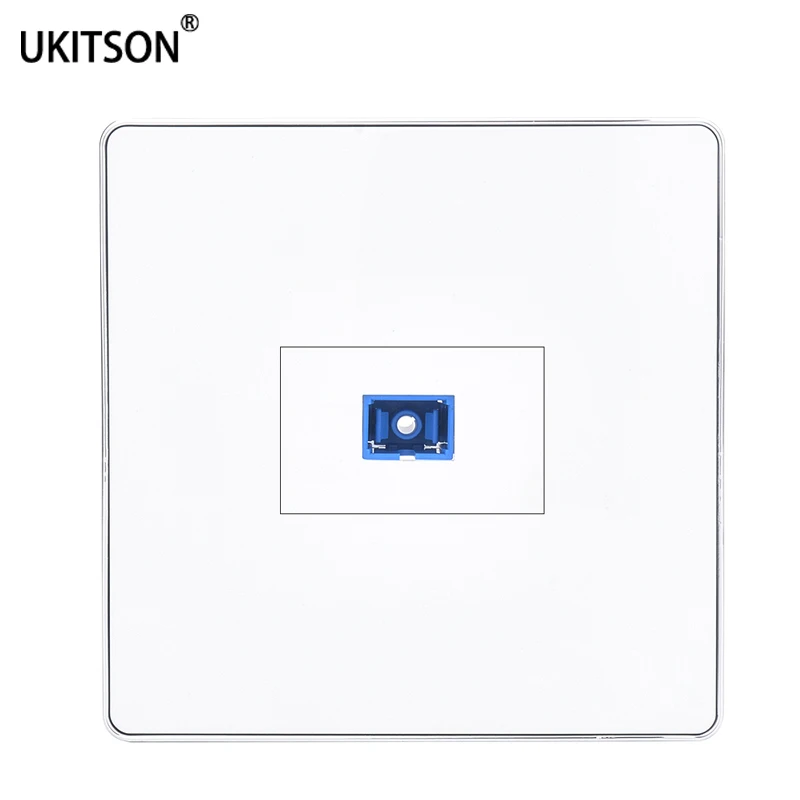 SC UPC Socket Wall Outlet Panel For SC/SC Optical Fiber Cable Port Connector Faceplate