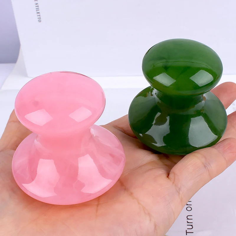 Vücut Spa Masaj Aletleri Mantar Şekli Yüz Masajı Yüz Masajı Güzellik Masajı Göz Boyun Sağlık Cilt Bakımı Guasha Spa Aracı