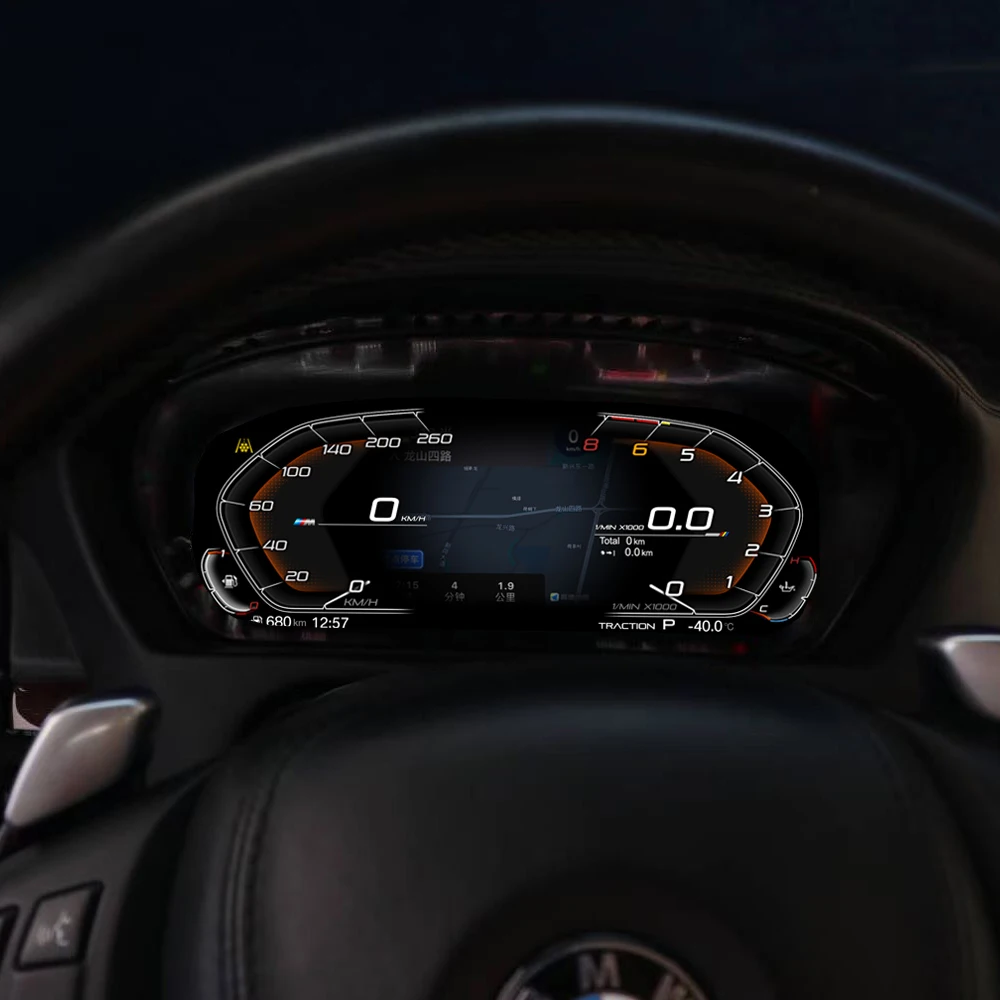 LCD CarPlay Odometer Digital Cockpit Instrument Cluster For BMW 5 6 Series M5 M6 E60 E61 E63 E64 Speedometer Dashboard Panel