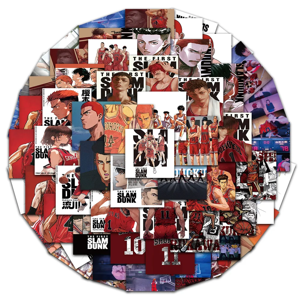 

62/124PCS Japanese Anime Animation Basketball Master Graffiti Sticker Phone Skateboard Helmet Bicycle Guitar DIY Sticker