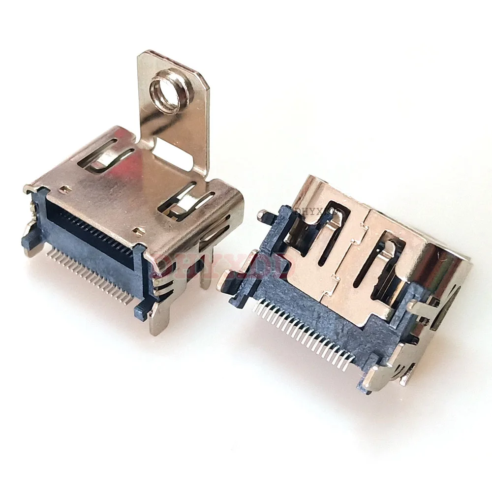2-20 sztuk 19P SMT HDMI żeńskie gniazdo typu jack złącze interfejsu 19PIN kompatybilny z HDMI Port 90 stopni z wtyczką z otworem na śrubę dla HDTV — zdjęcie 5