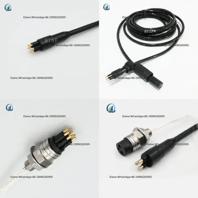Deep sea electrical wet-mate 6 contacts underwater waterproof bulkhead connector