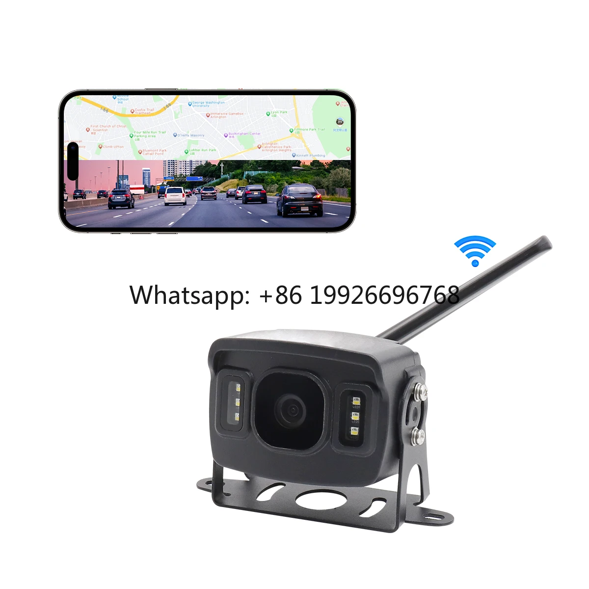 

4G Sim Card Vehicles Wireless Camera Security Systems 2.4G Transmit Digital Surveillance Vehicle Camera for Trucks Bus
