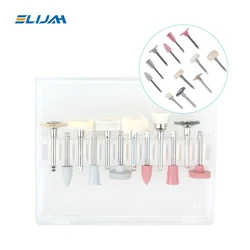 Denspay Dental 12pcs/box Composite Polishing Kit RA 2.35mm for Low Speed Hanpiece Porcelain Natural Teeth Nail Polishing