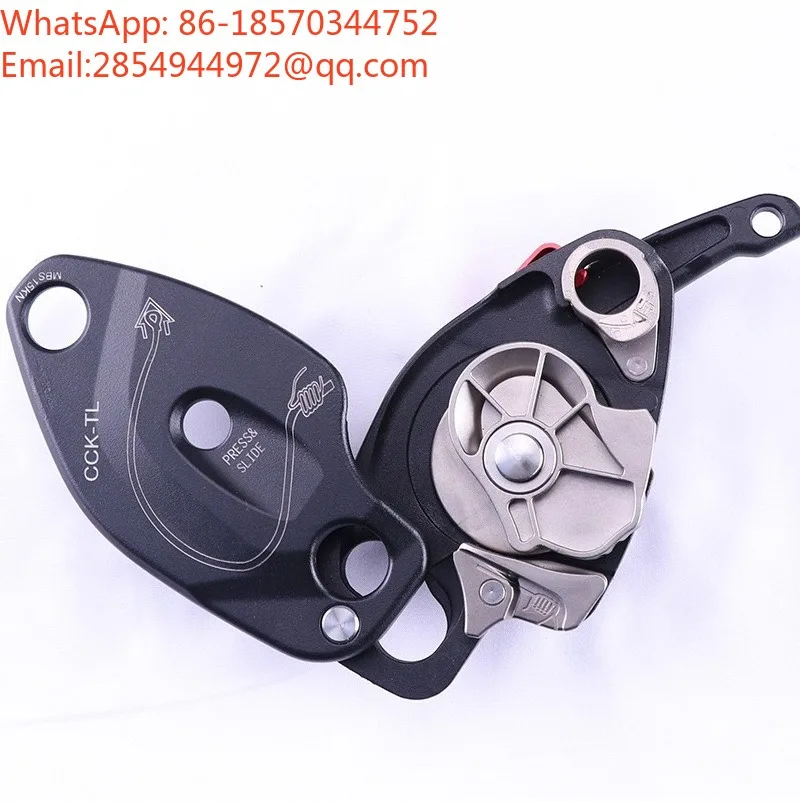Hand Controlled Rappel Descender Outdoor Climbing Speed Descent High Altitude Rescue Slow Down Equipment