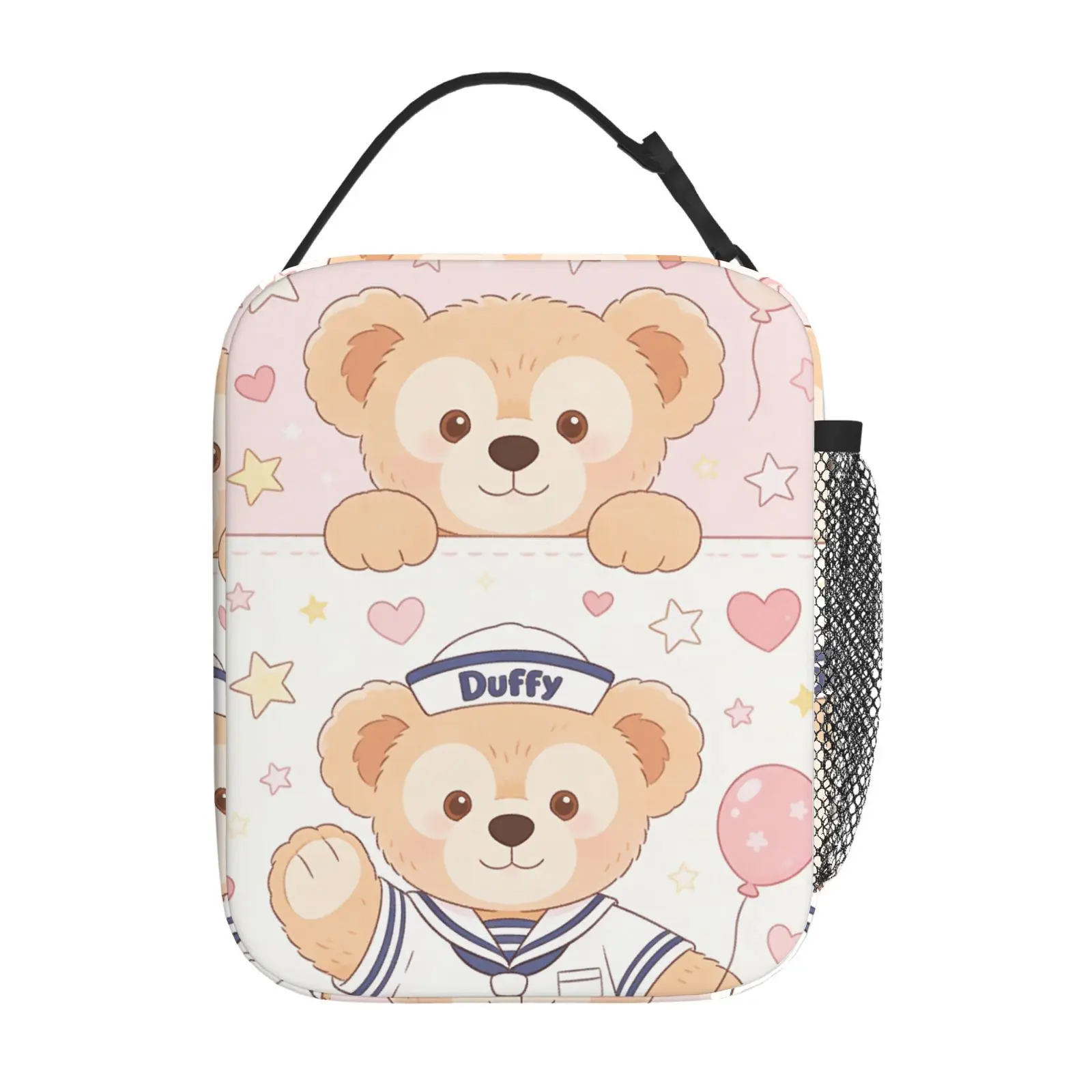 

1pc Cute Duffy Bear theme lunch bag, suitable for casual daily application, commuter lunch bag, gift