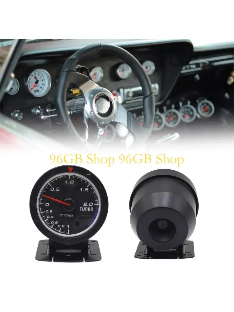 Les turbos numériques voiture 96 go 60mm augmentent le vide-1 ~ 2 jauge pression pression jauge barre 12V