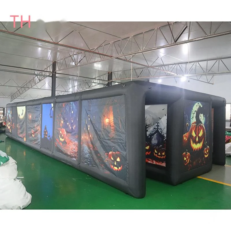 free air ship to door,Outdoor Activities 11x4m inflatable haunted house maze,customized labyrinth inflatable maze game for sale