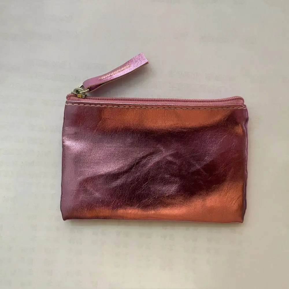 Portable Soft PU Leather Coin Purses Storage Zipper Short Wallet Waterproof Coin Bag