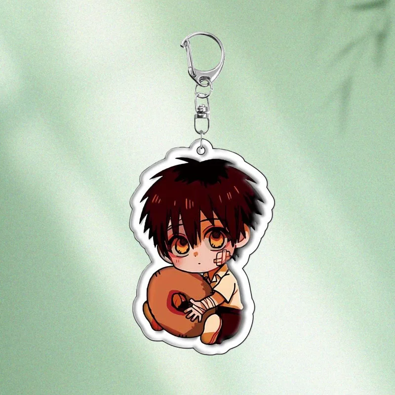    애니메이션 패션 아크릴 화장실에 묶인 하나코군 캐릭터 키체인 만화 귀여운 백팩 키링 친구 선물 장난감