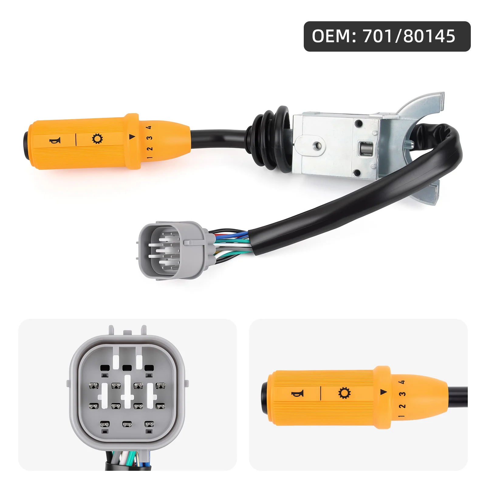 OE: 701/80145 70171900 Forward Reverse Shuttle Lever Switch Power Shift For JCB Backhoe Loader 1400B 1550B 1600B 1700B