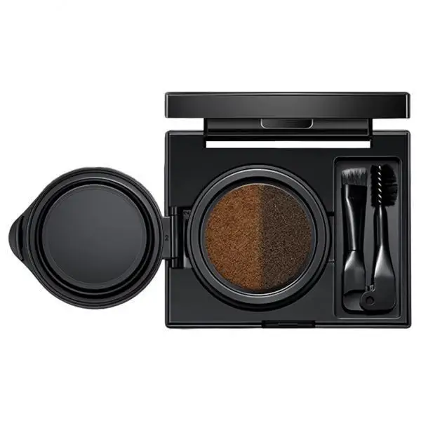 Silky Eyebrow Cushion Moisturizing Hairline Shadow Concealer Powder Built in Mirror for Makeup Brush Holders Set