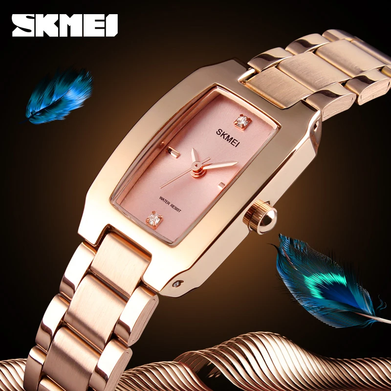 SKMEI Lady Romantic Style Elegance Watches Ladies Casual Outdoor Waterproof Quartz Watch  Fashion Luxury Wristwatches For Women
