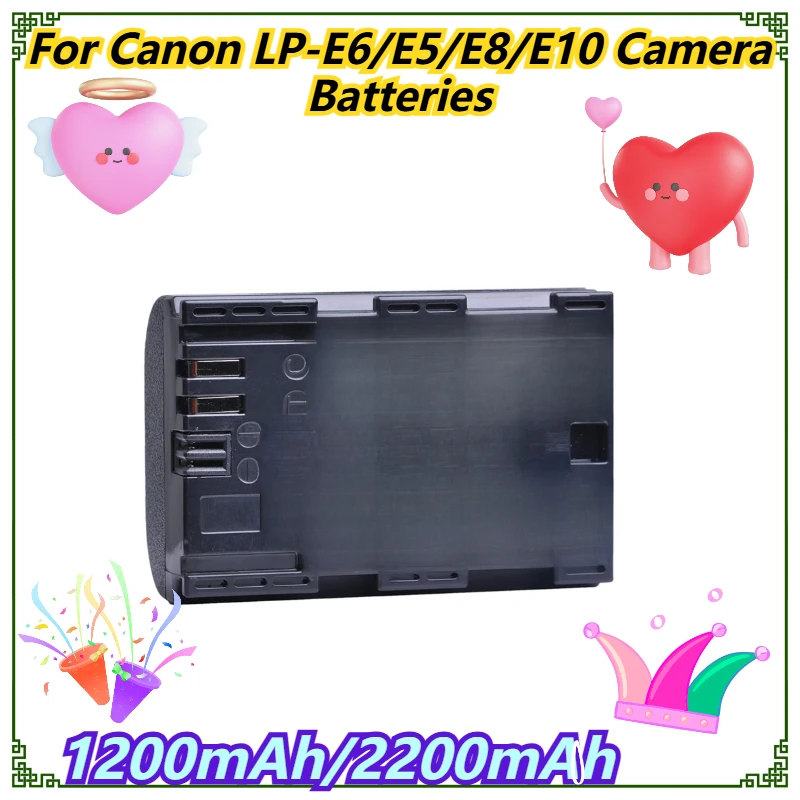 

1200mAh/2200mAh For Canon LP-E6/E5/E8/E10 Camera Batteries