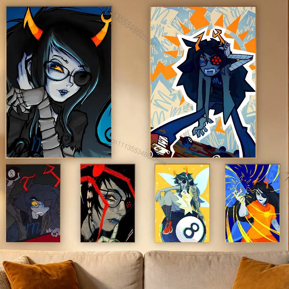 

Charming Vriska S-Serket Poster Retro Paper Sticker DIY Room Bar Cafe Aesthetic Art Wall Painting