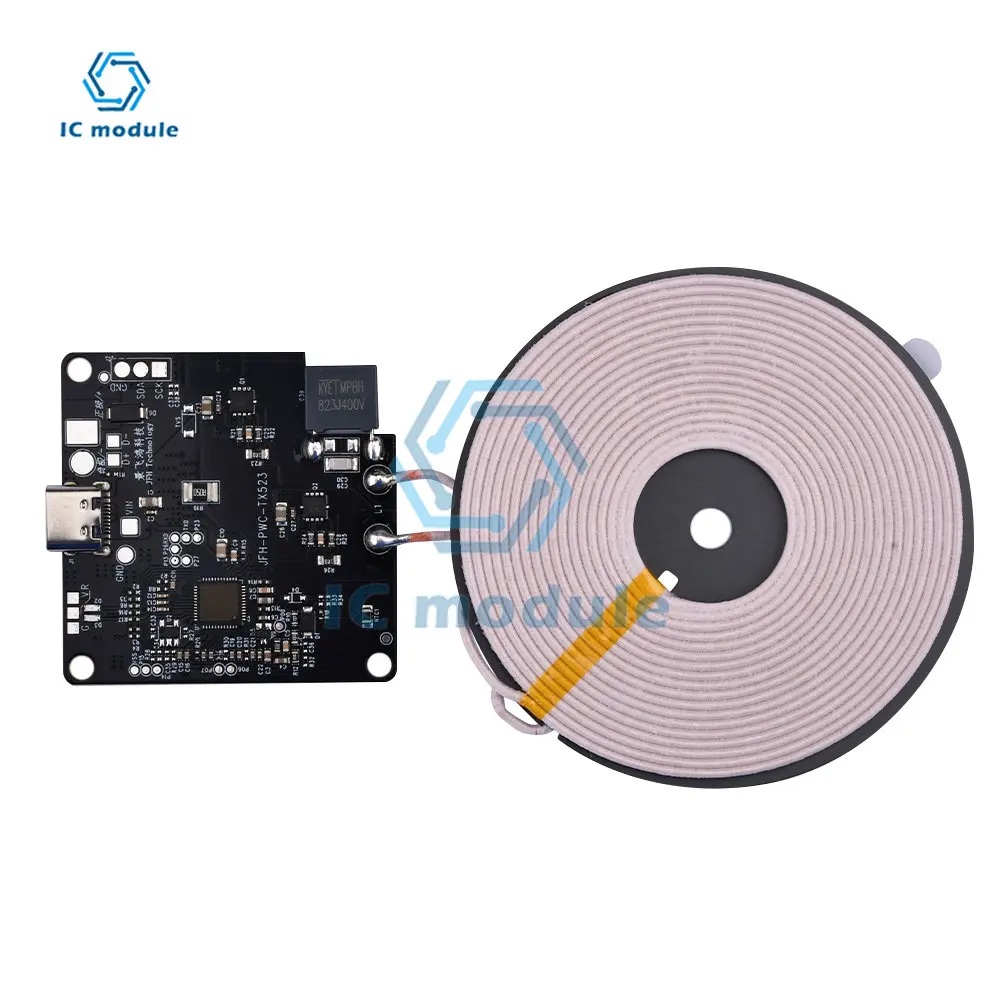 Invisible Wireless Charger Module 13MM Long-Distance Wireless Charging Motherboard DIY Wireless Charger QI Coil