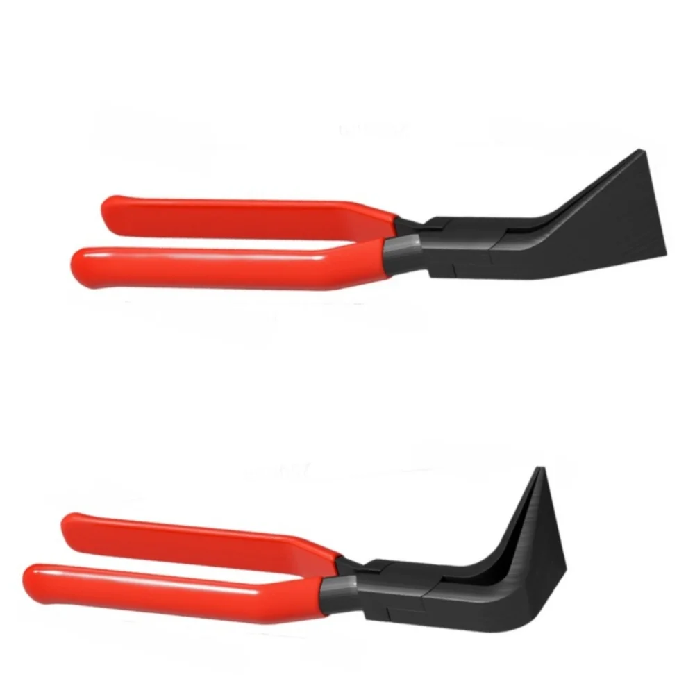 2pc Metal Bending Pliers Set 45/90 Degree Angle Pliers With Plastic Coating Metal Sheet Flattering Pliers For Bending Flattening