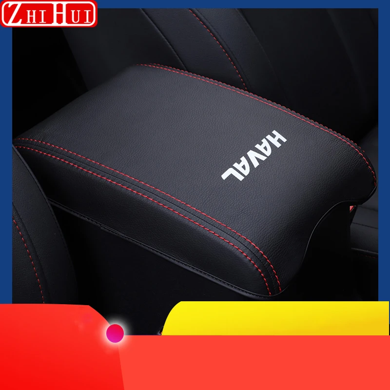 For Haval M6 2024 2023 2nd Gen M6 Plus Car Styling Armrest Anti-dirty Pad Cover Sticker PU Leather Cover Auto Accessories