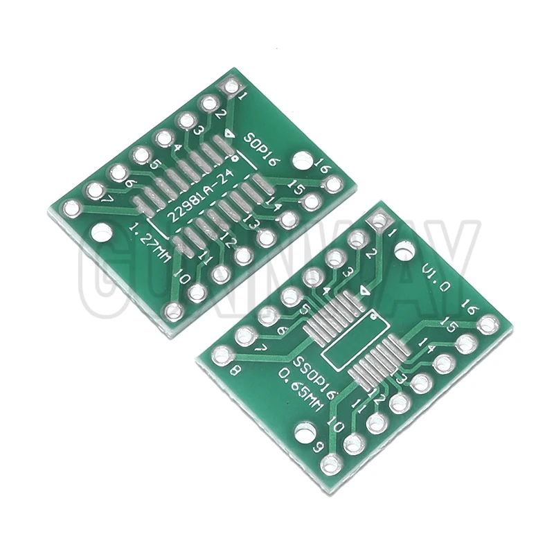 30PCS PCB Board Kit SOP24 SOP8 SOP14 SOP16 SOP20 SOP28 SMD Turn To DIP Adapter Converter Plate SOP 8 14 16 20 24 28