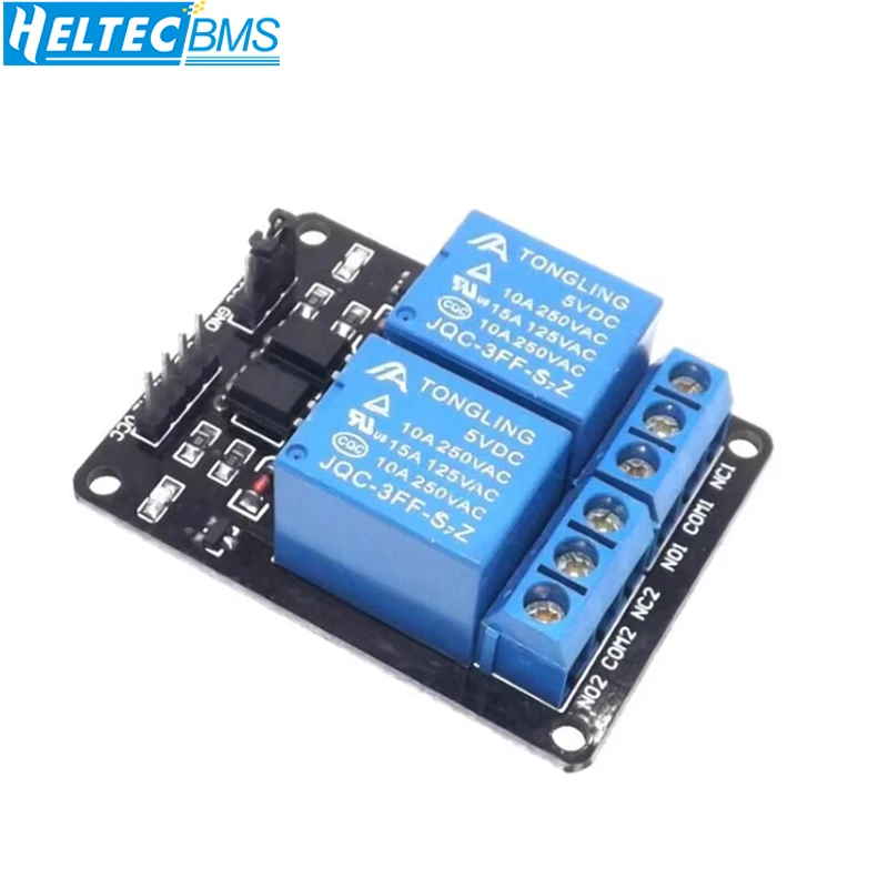 2 Channels Relay Module 5V 12V with Optocoupler Protection Relay Expansion Board SCM Lora Development Board Accessories