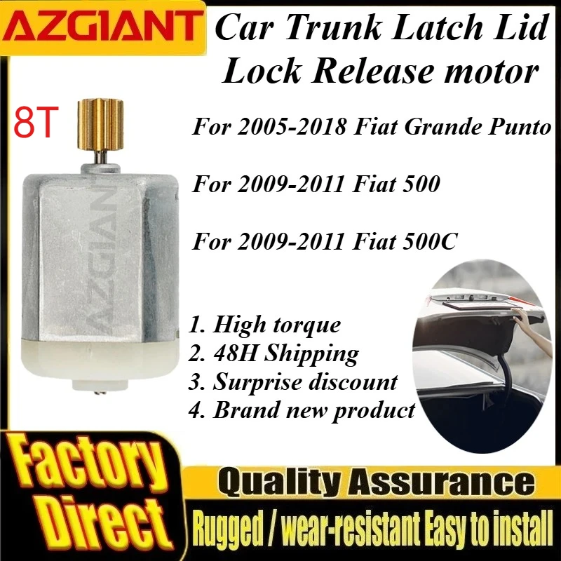 

For Fiat Grande Punto/500/500C 8 Teeth Car Power Trunk Lock Latch Motor DC 12V Brand New High-strength Aluminum Housing Motors