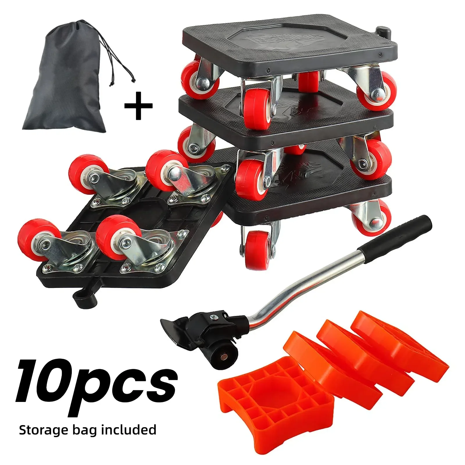 Furniture Movers Lift Mover Tool Set of 880 Lbs  Load Capacity 360° Rotation Moving Wheels Roller Slider for Sofa/Piano/Refriger