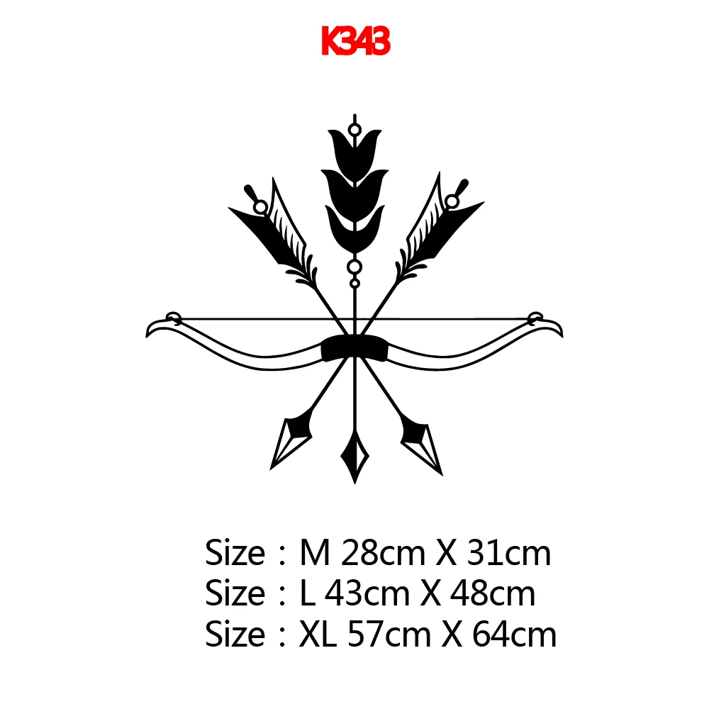 1PC Cartoon Bow and arrow Home Decor Modern Acrylic Decoration For Bedroom Decor Decoration Accessories