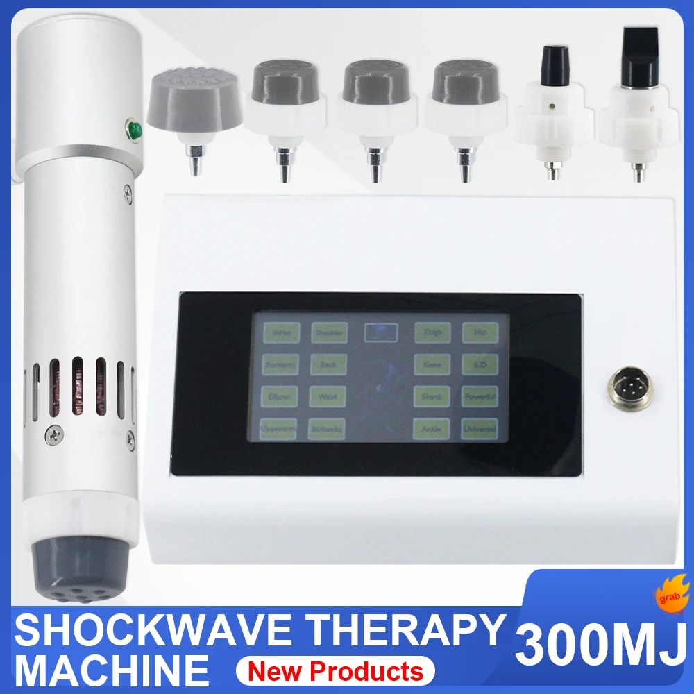 

Shock Wave Therapy Machine 18Hz Physiotherapy For Effective ED Treatment Elbow Pain Relief 300MJ Professional Shockwave Massager