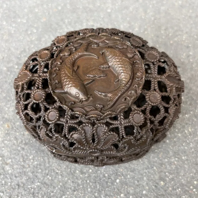 Antique wholesale lotus incense burner with base, alloy incense burner, incense-related home decor